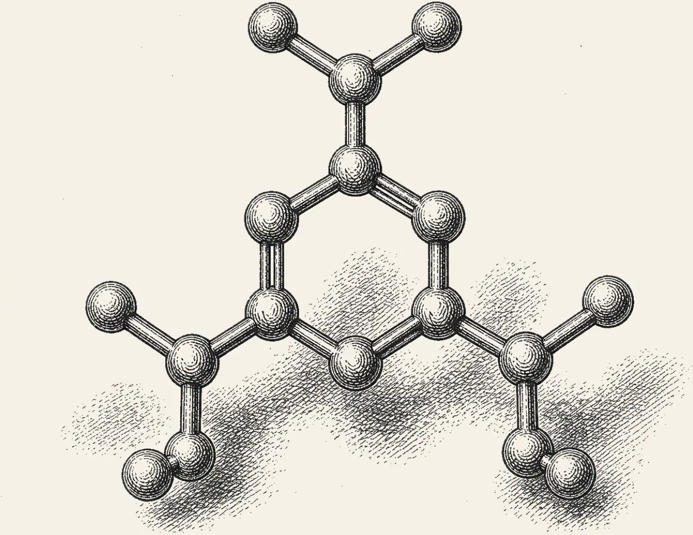 Atrazine Molecule. Atrazine in three dimensions.