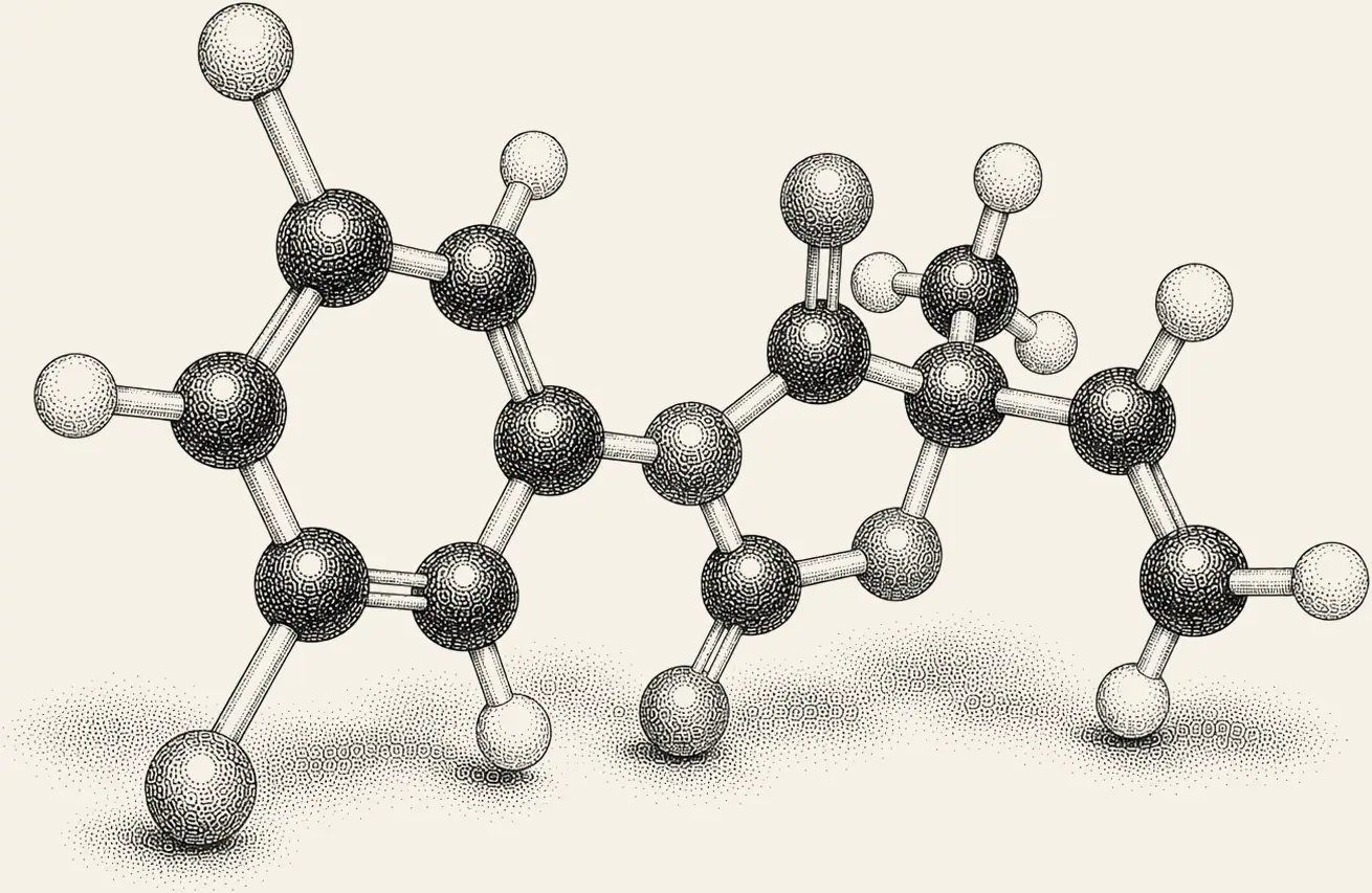 Vinclozolin Molecule. Vinclozolin in three dimensions.